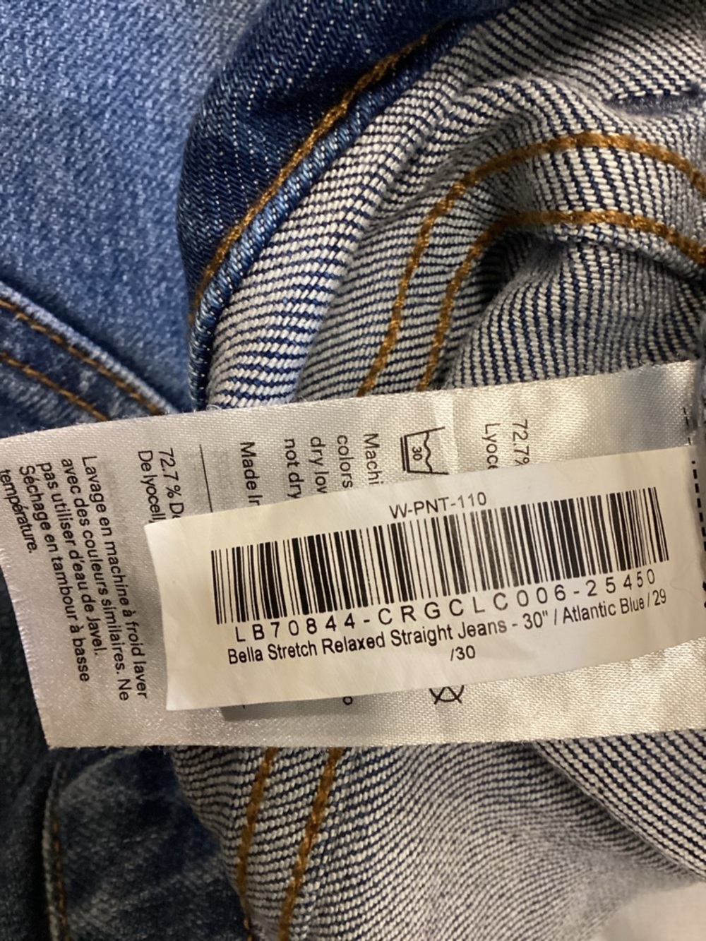 Quince Bella Stretch Relaxed Straight Jeans Size 29 - Picture 8 of 10